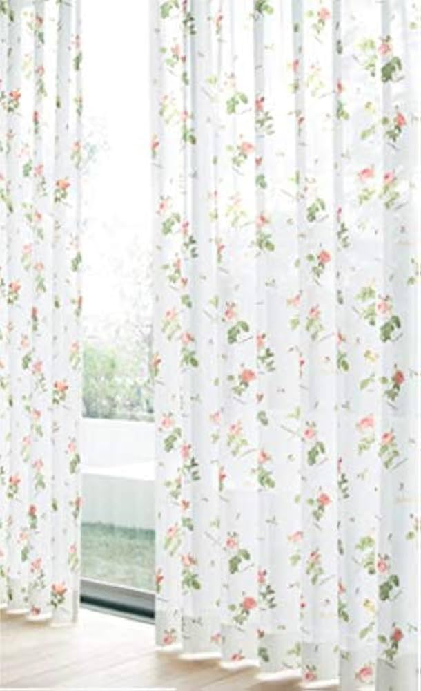 【元値¥14,800】ヨーロピアン高級感のある織柄カーテンブルー非遮光薔薇ローズ 元値¥14,800】ヨーロピアン高級感のある織柄カーテンブルー非
